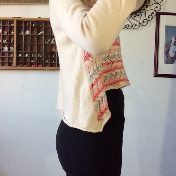 SOLD FILLMORE Free People Artsy Metallic Sweater - Picture 7 of 8